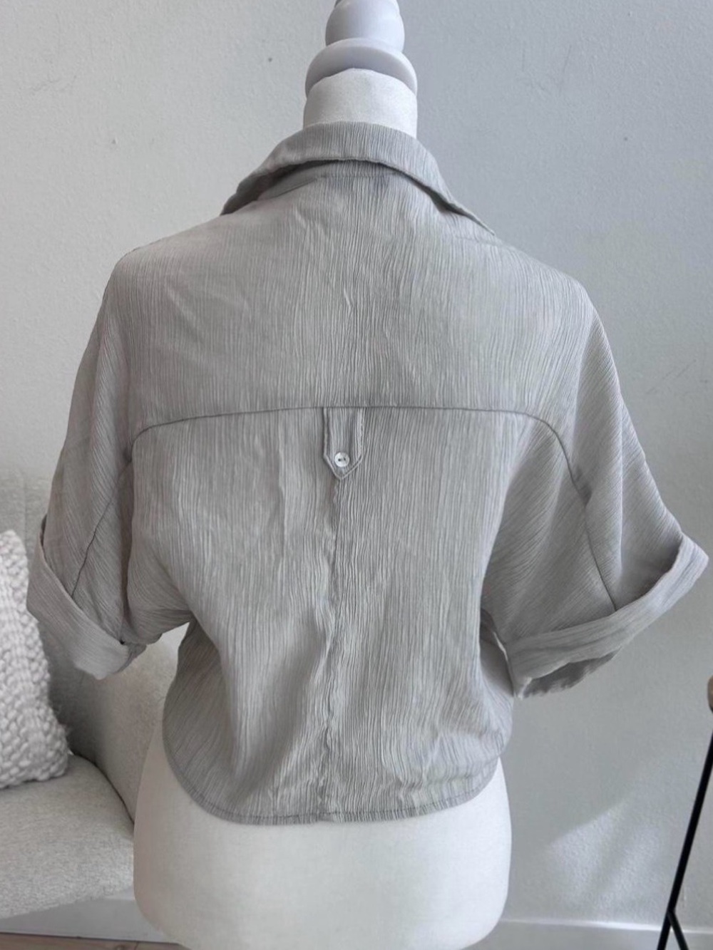 HYFVE Light Gray Textured Button-Up Shirt - Picture 4 of 6